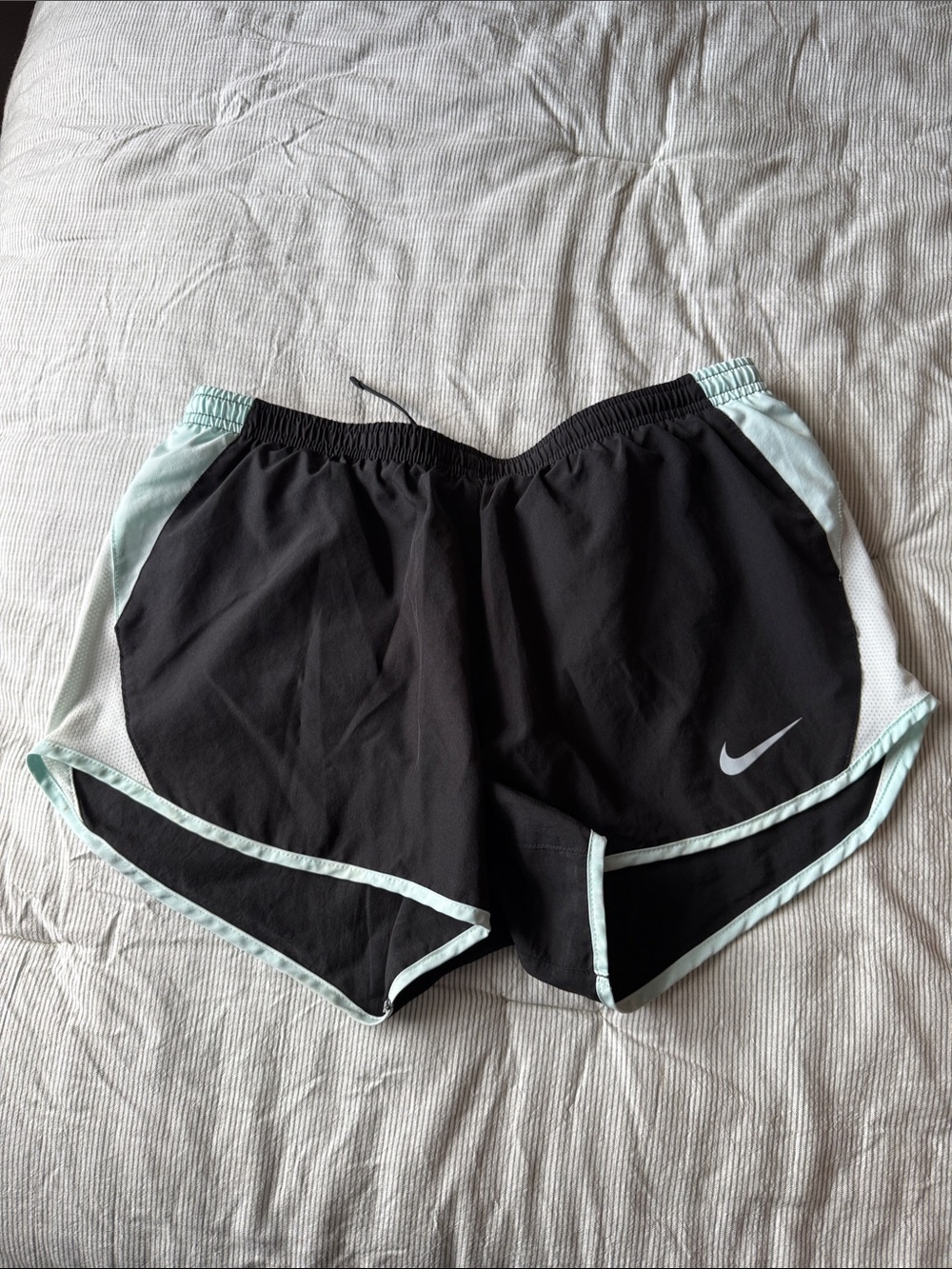 Nike Women’s Black Running Shorts with Mint Trim